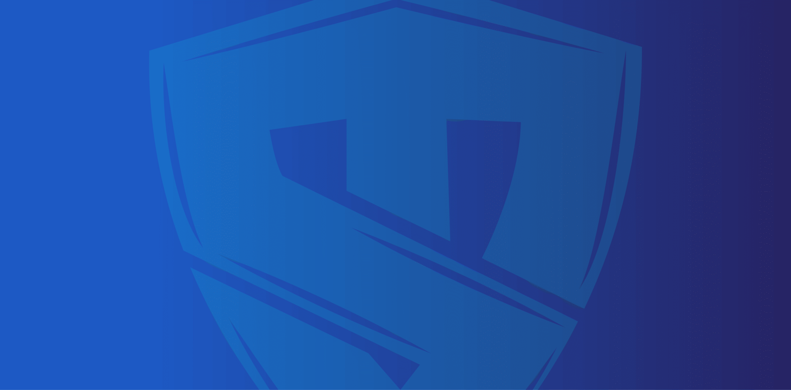 Wide banner graphic featuring a large faint MightyServ shield emblem on a blue gradient background